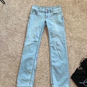 BDG Jeans light wash low rise worn once